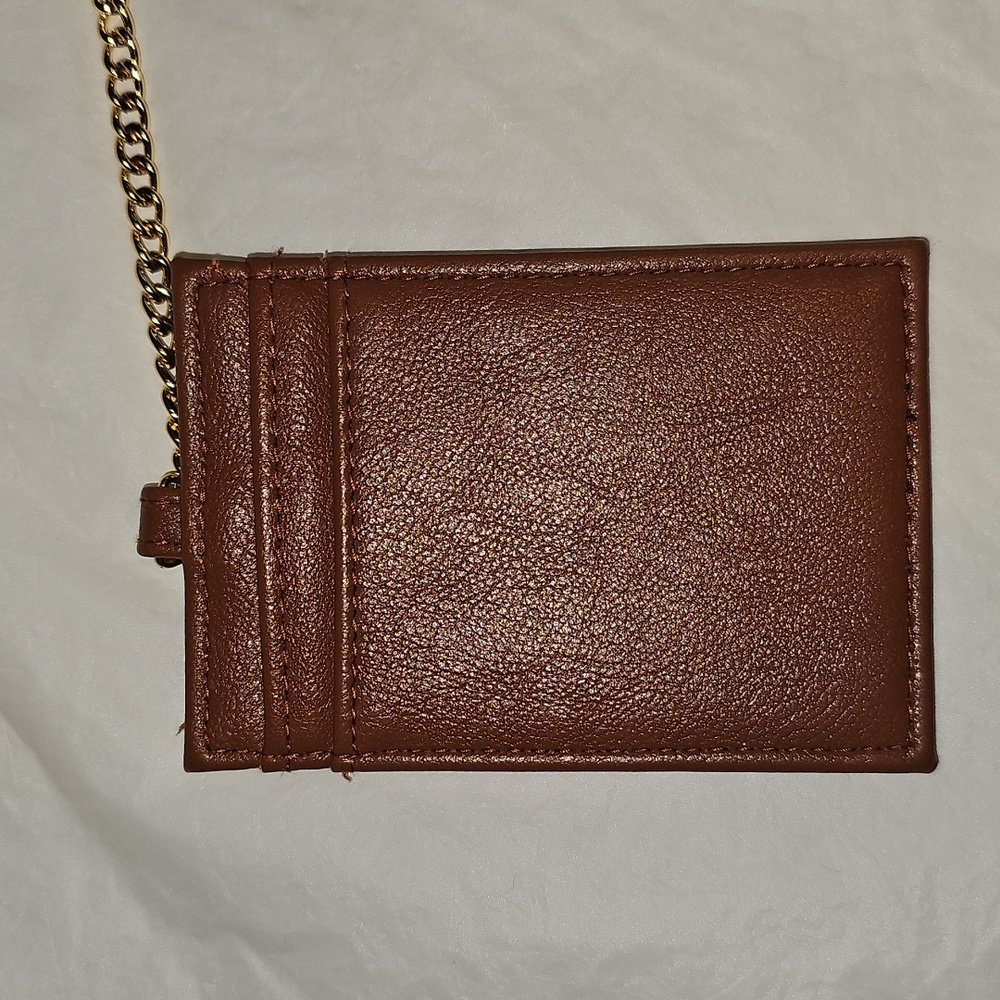 Time and Tru Women's Scarlet Envelope Wallet, Cognac Brown New - Picture 8 of 14